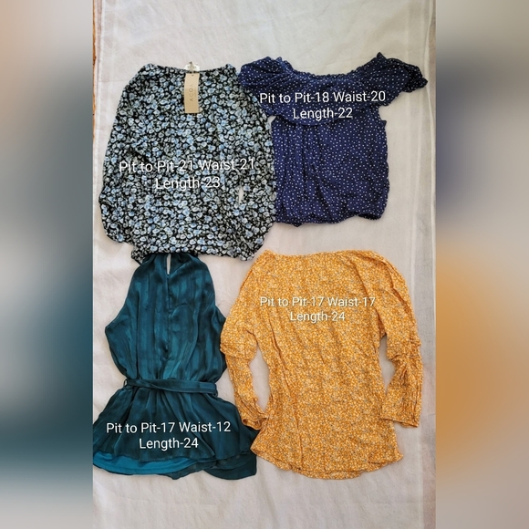 NWOT! Spring Top Lulus Lush/Express/Acoa/West Kei Women's Blouse Bundle Small - Picture 4 of 17